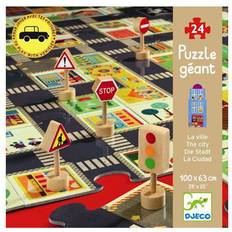 Gulvpuslespill Djeco Roadway Puzzle 24 Pieces