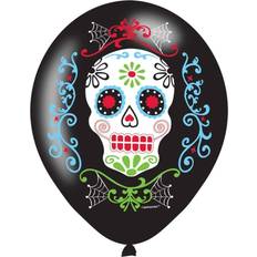Latex Balloons Amscan Latex Ballon Day of the Dead 6-pack