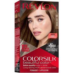 Permanent Hair Dyes Revlon Colorsilk Beautiful Color Permanent Hair Color 1.0 ea Light Brown