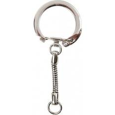 Nøgleringe Creativ Company Key Ring with Chain - Silver