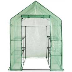 Mini Greenhouses VonHaus Walk In Greenhouse Stainless steel PVC Plastic