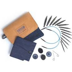 Fils et Fournitures de Couture Knitpro Indigo Wood Mini Interchangeable Needle Set