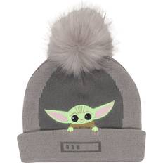 Beanies Children's Clothing Star Wars Hat The Mandalorian Grogu In The Crib Beanie Grey