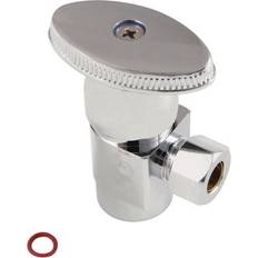 Mixing Valves Kingston Brass 1/2"ips x 3/8"o.d. anti-seize quarter turn angle stop