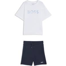 Other Sets BOSS Kids Logo Two-Piece T-Shirt And Shorts Set - White