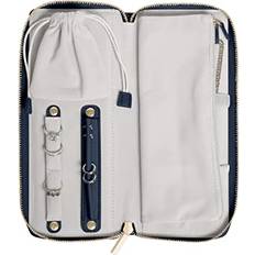 Jewellery Storage F.Hinds Navy Travel Jewellery Roll - Navy Blue