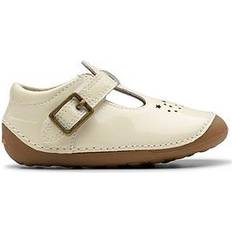 First Steps Children's Shoes Clarks Tiny Skip Toddler Wide Fit - White