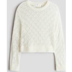 Knitted Sweaters Children's Clothing H&M Pointelle Knit Jumper - White