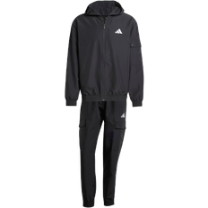 adidas Men Sportswear Woven Cargo Track Suit - Black