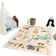 KM Home Animal Carpet Linen 120x160cm